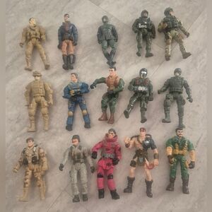 G.I. Joe Military Action Figures Lot Hasbro Army Soldiers Infantry 3.75” Loose